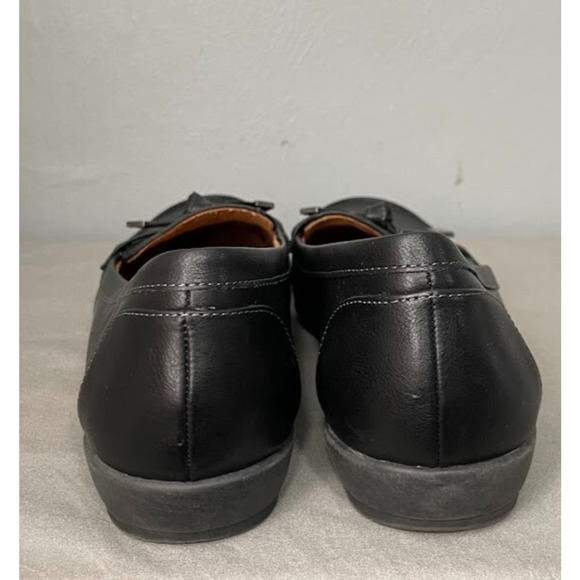 Natural Soul Gracee Size 9.5 Black All Thru Comfort Loafers Moccasins Flats - Picture 9 of 12